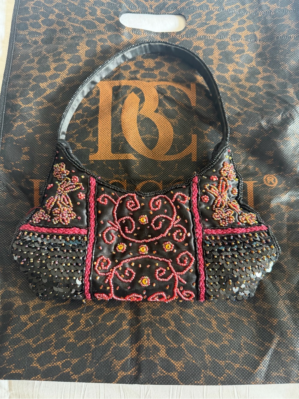 RARE Vintage Le Chateau Beaded Purse y2k